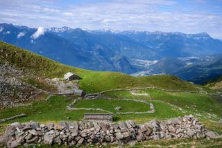 Baite in Località Baric a Prato Maslino, nel comune di Berbenno di Valtellina